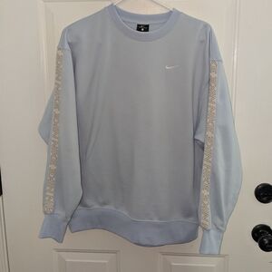 Nike Blue Crewneck Sweater Athletic Style